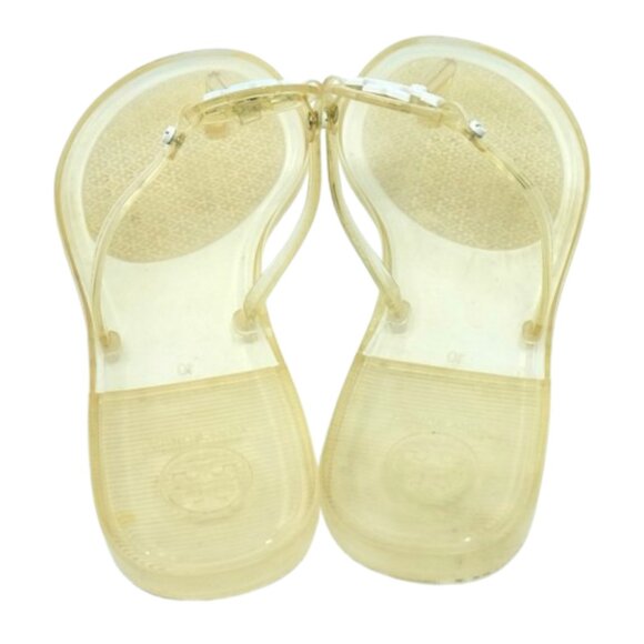 TORY BURCH~Mini Miller~RUBBER JELLY SLIDES FLAT THONG SANDAL SHOES SZ 10 - Picture 3 of 5